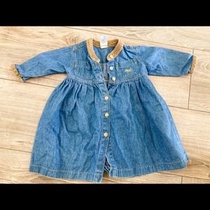 Ferrioni Bimbinni 12mo Baby Toddler Denim Dress